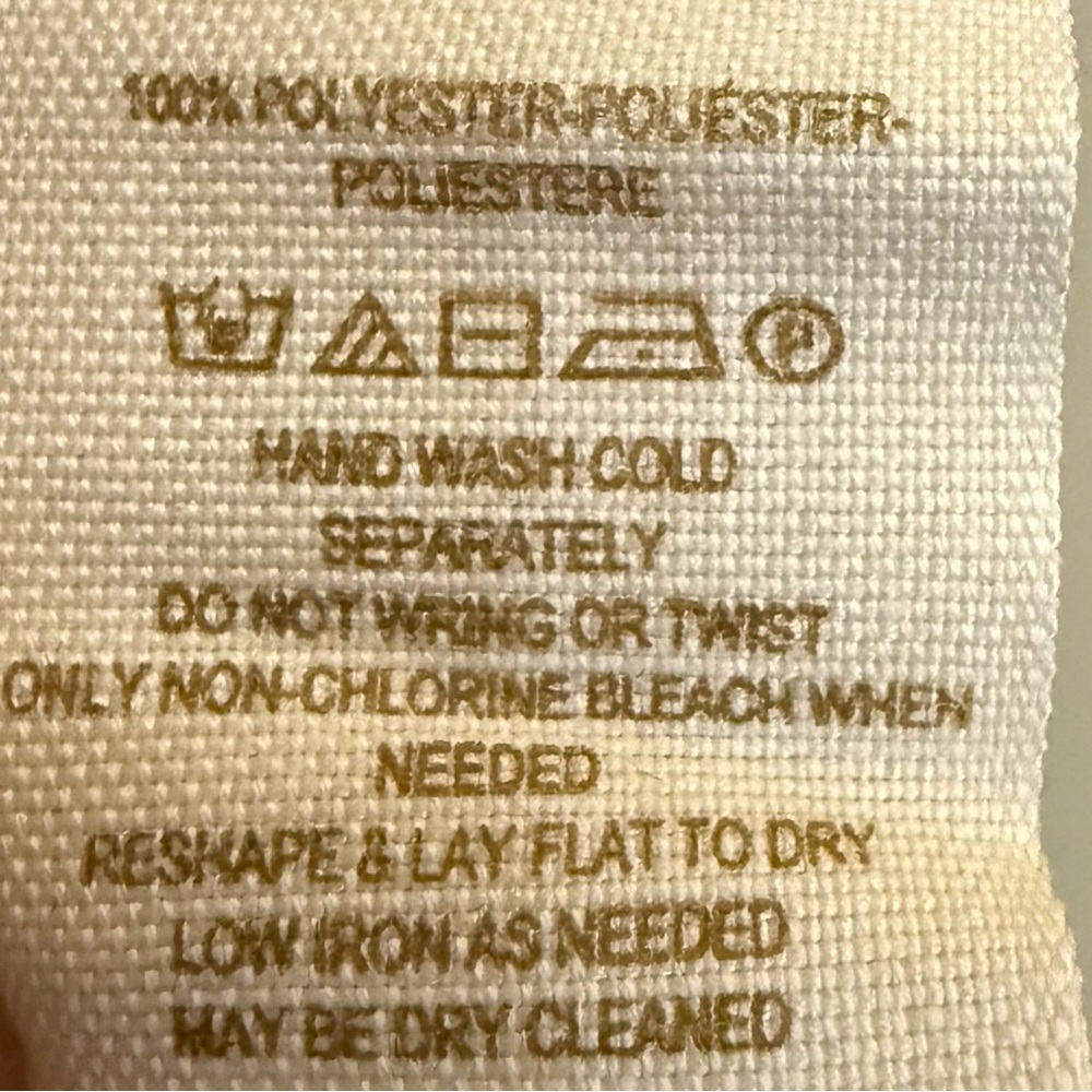 Free People Boho Sheer Abstract Print Georgette Button Down Blue Shirt Medium - Picture 9 of 9